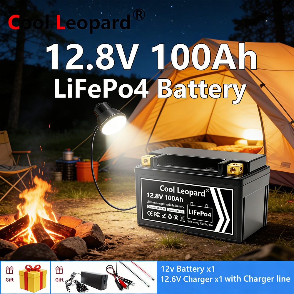 Fish Finder Charger - Bateria leve 12V 100Ah LiFePO4, mais