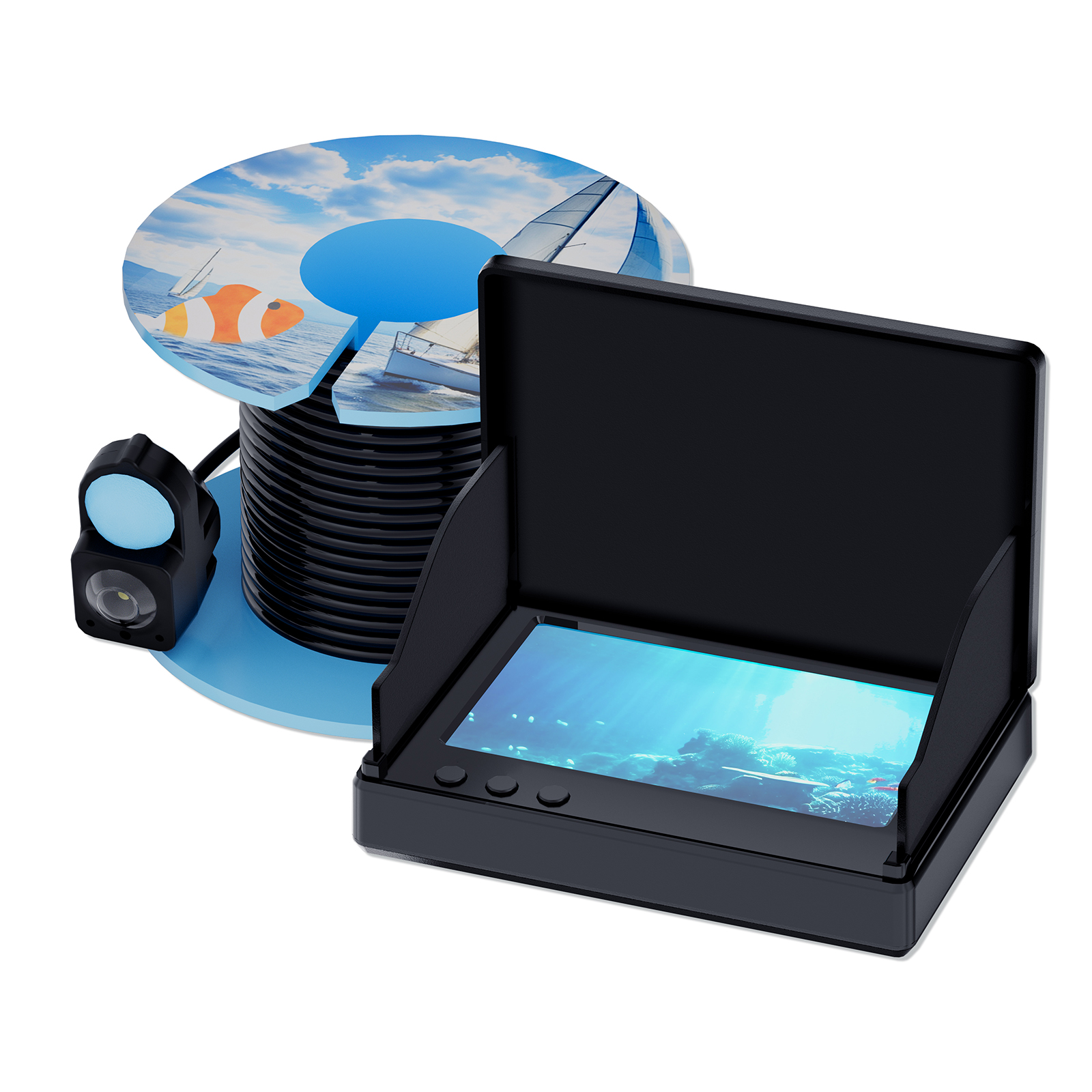 Fishing Camera - Câmera de Pesca Subaquática de 4.3