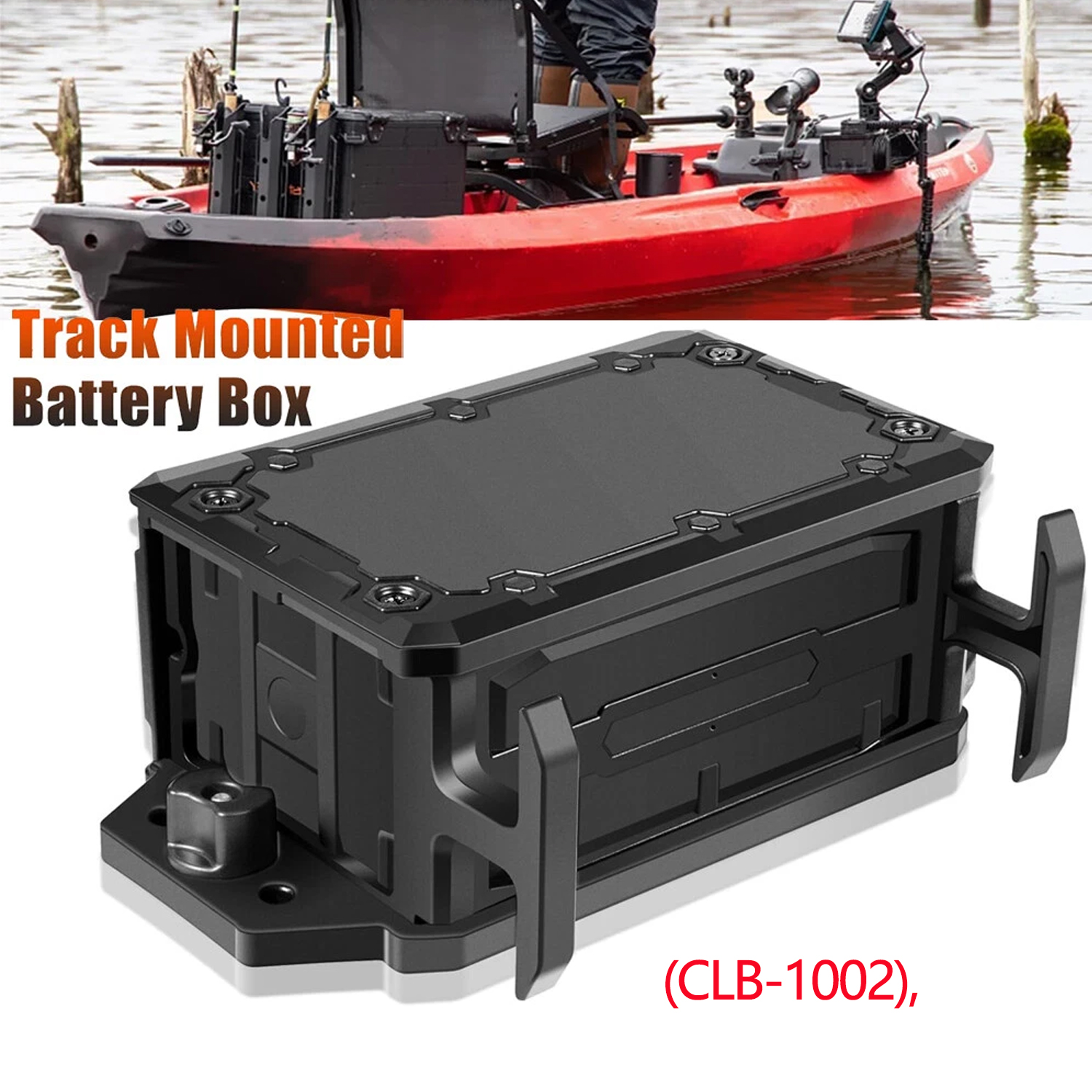 Fish Finder Battery - Caixa de bateria montada em trilho