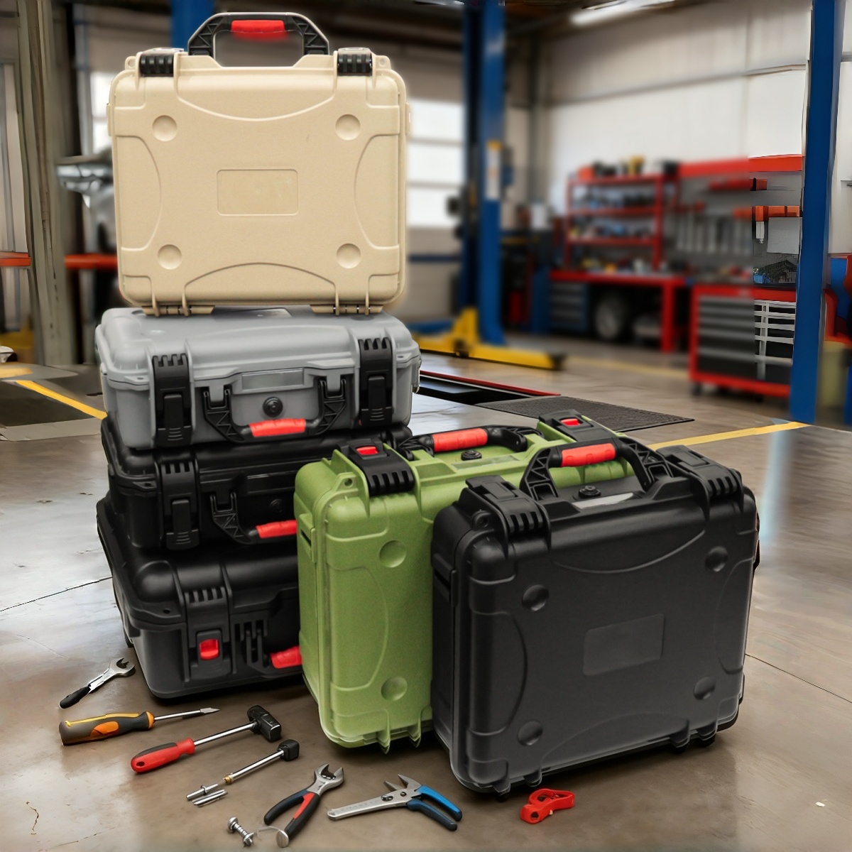 Fish Finder Case - Caixa de ferramentas portátil com esponja
