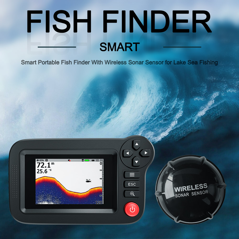 Localizador de peixes intelige - Fish Finder Transducer avaliação e preço
