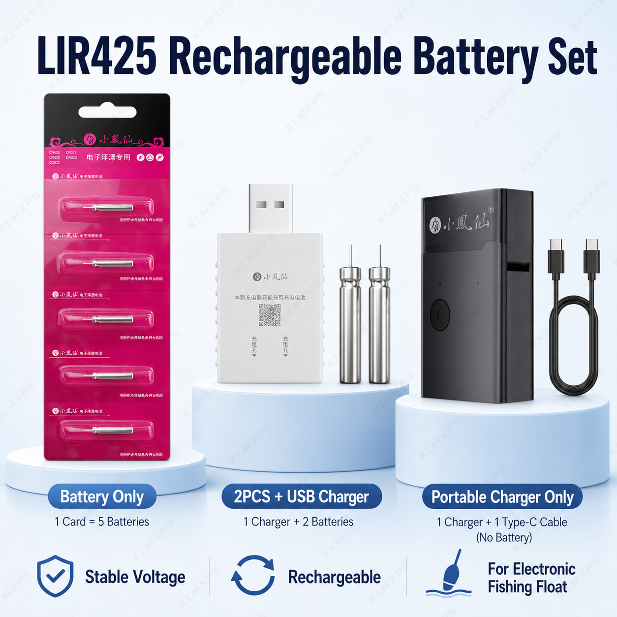 Bateria Recarregável LIR425 pa - Fish Finder Charger avaliação e preço