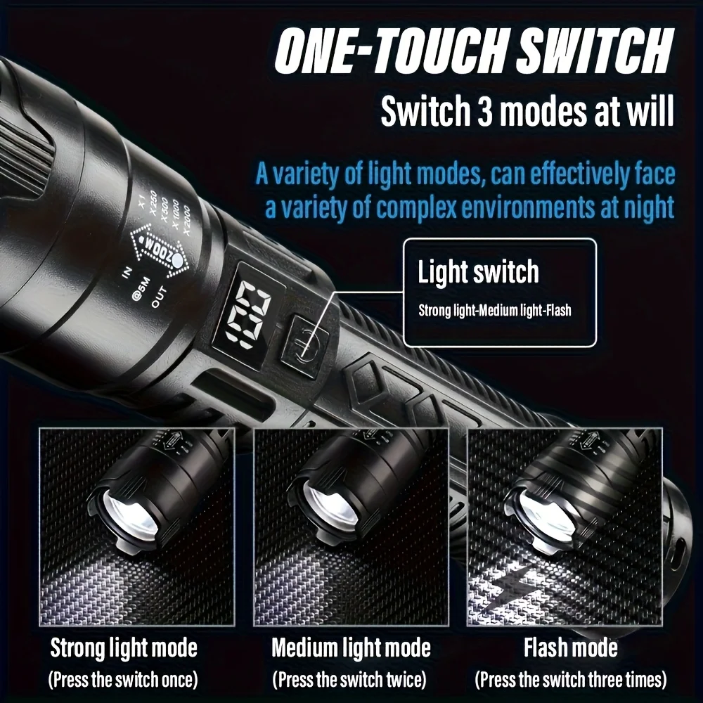 Lanterna tática led 2000lm, re - Fishing Light avaliação e preço