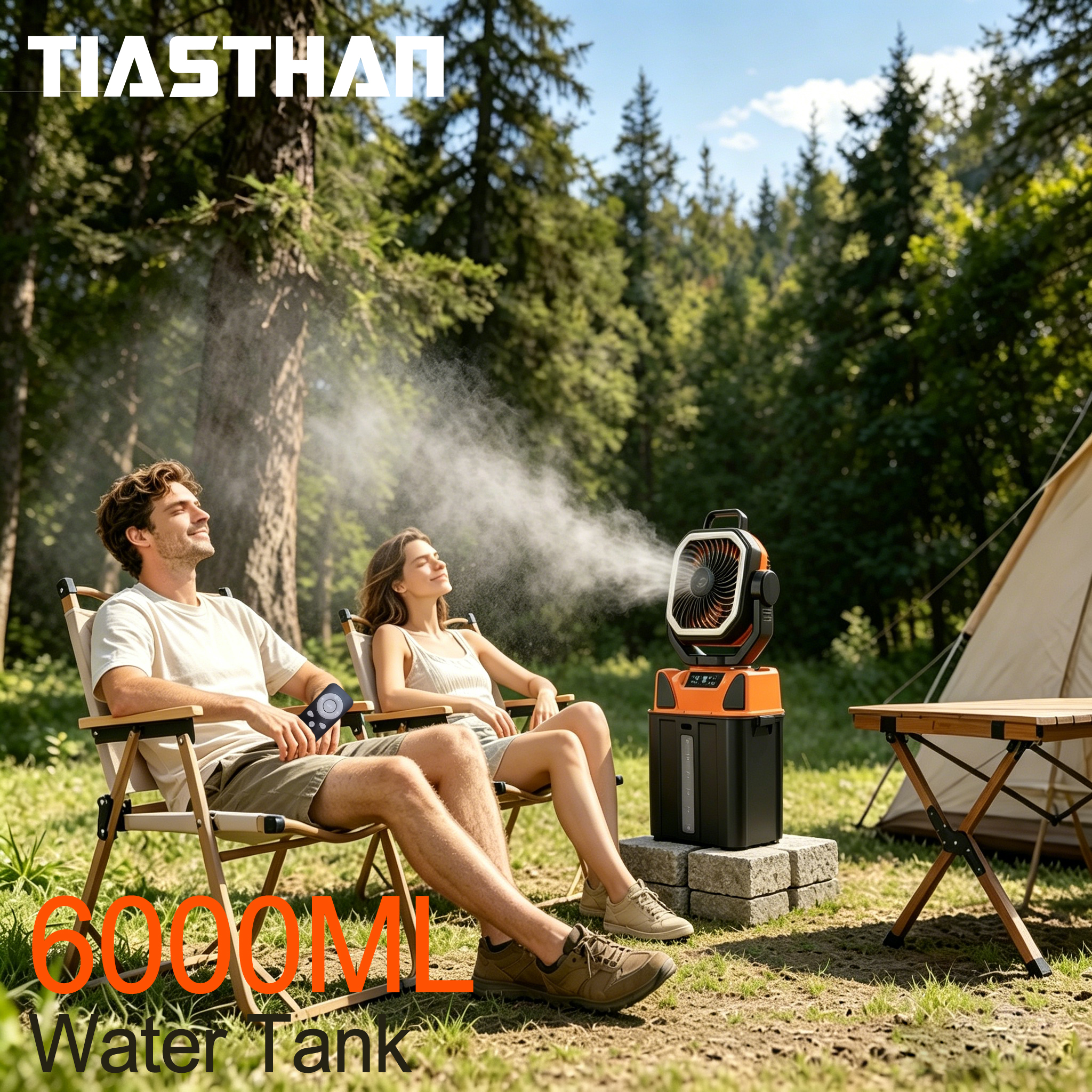 Ventilador de Camping com Spra - Fish Finder Battery avaliação e preço