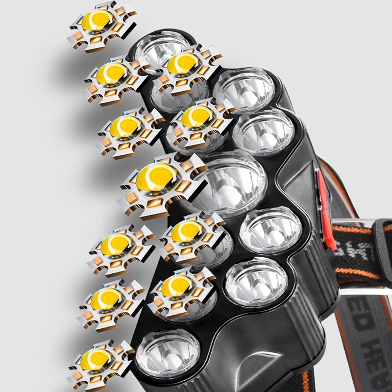 11 led farol de luz forte lâmp - Fish Finder Battery avaliação e preço