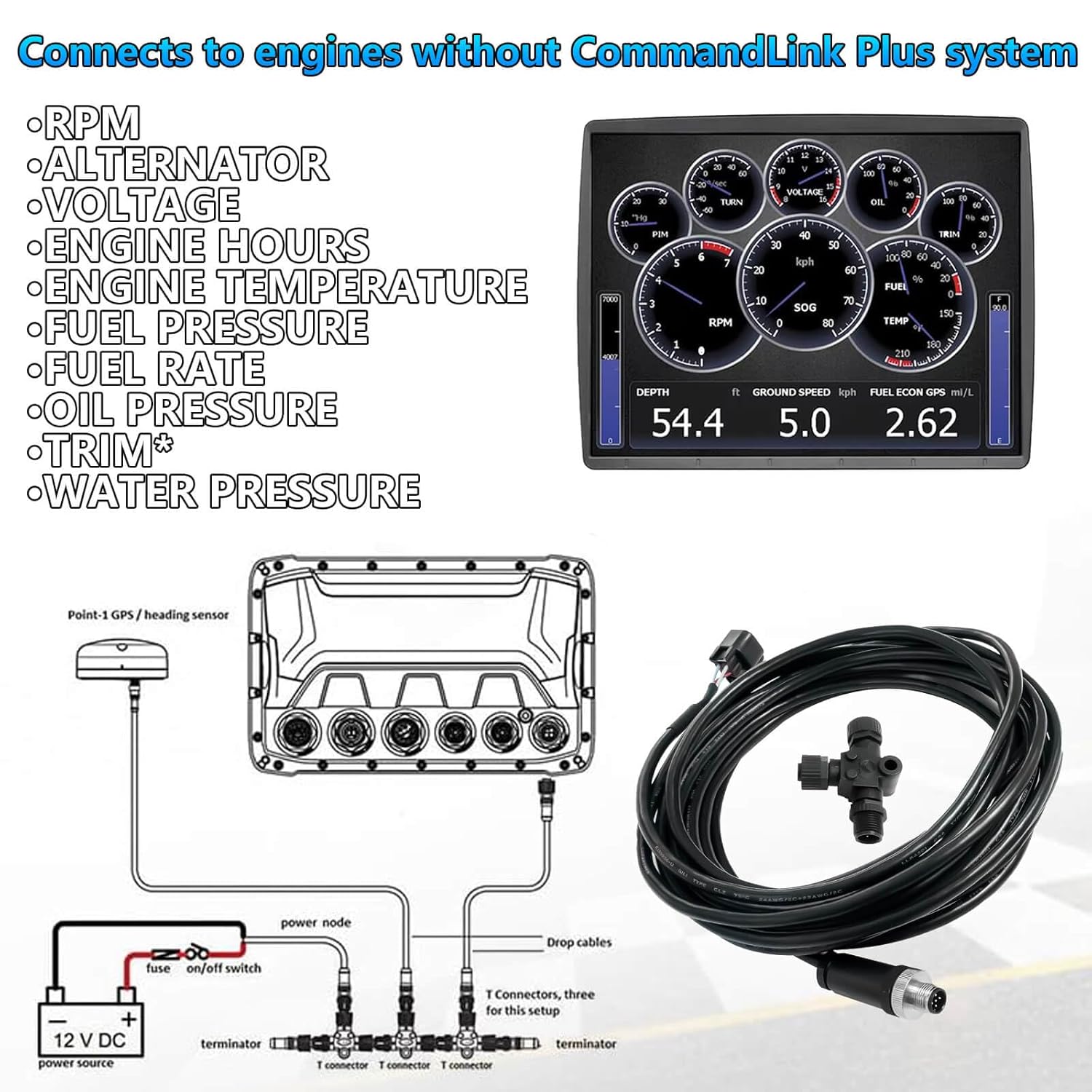 Cabo de interface do motor con - Fish Finder Cable avaliação e preço