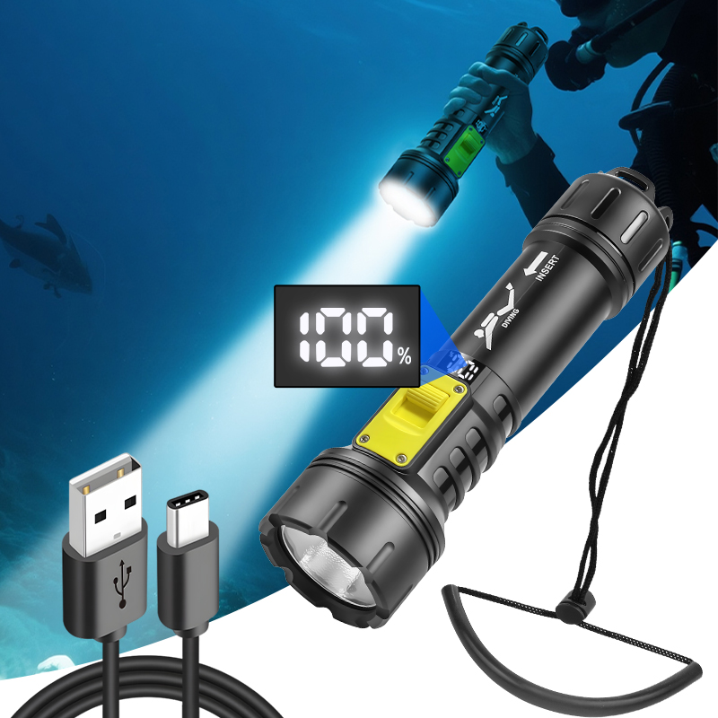 Nova lanterna de mergulho xhp7 - Fishing Light avaliação e preço