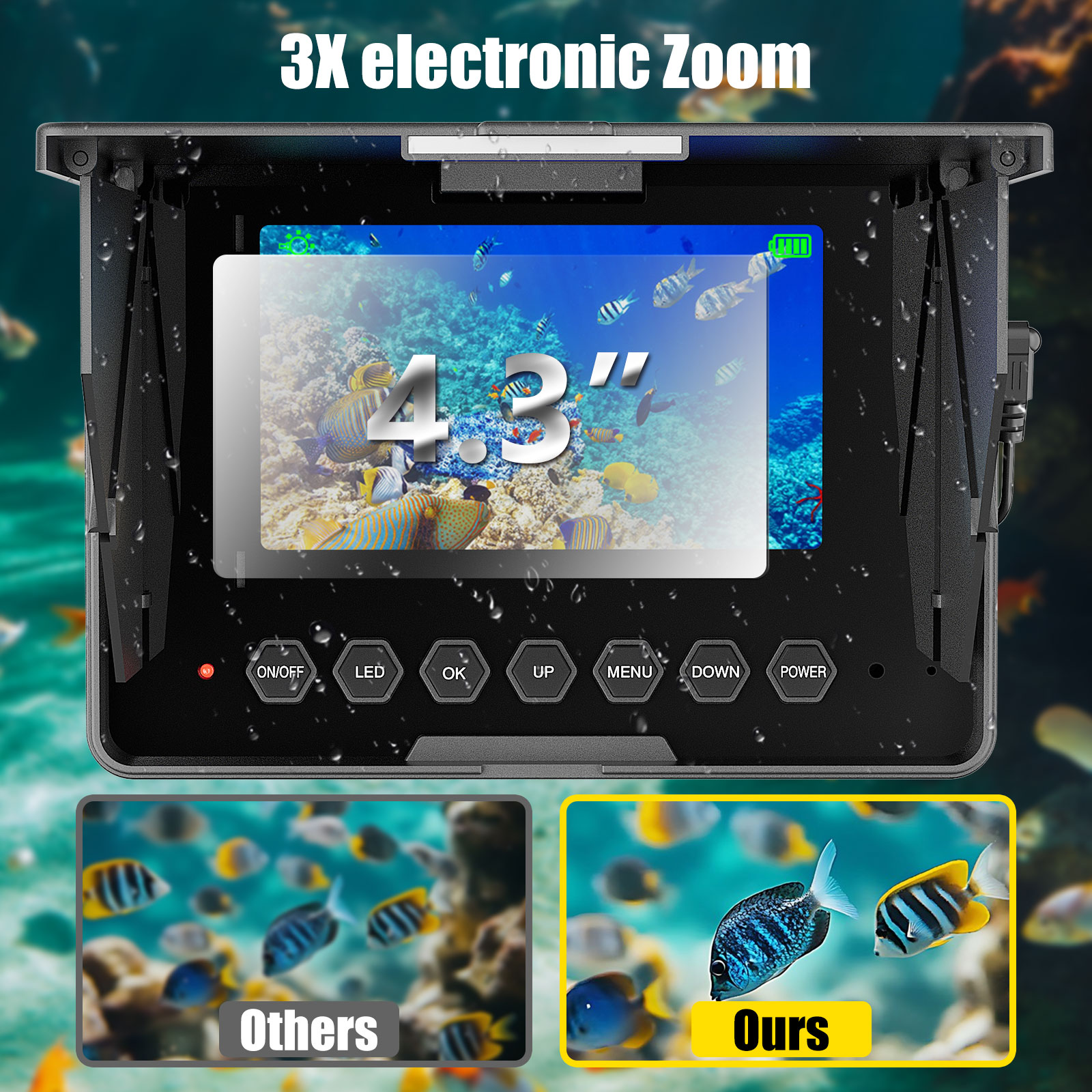 Câmera de Pesca Subaquática -  - Fish Finder Battery avaliação e preço