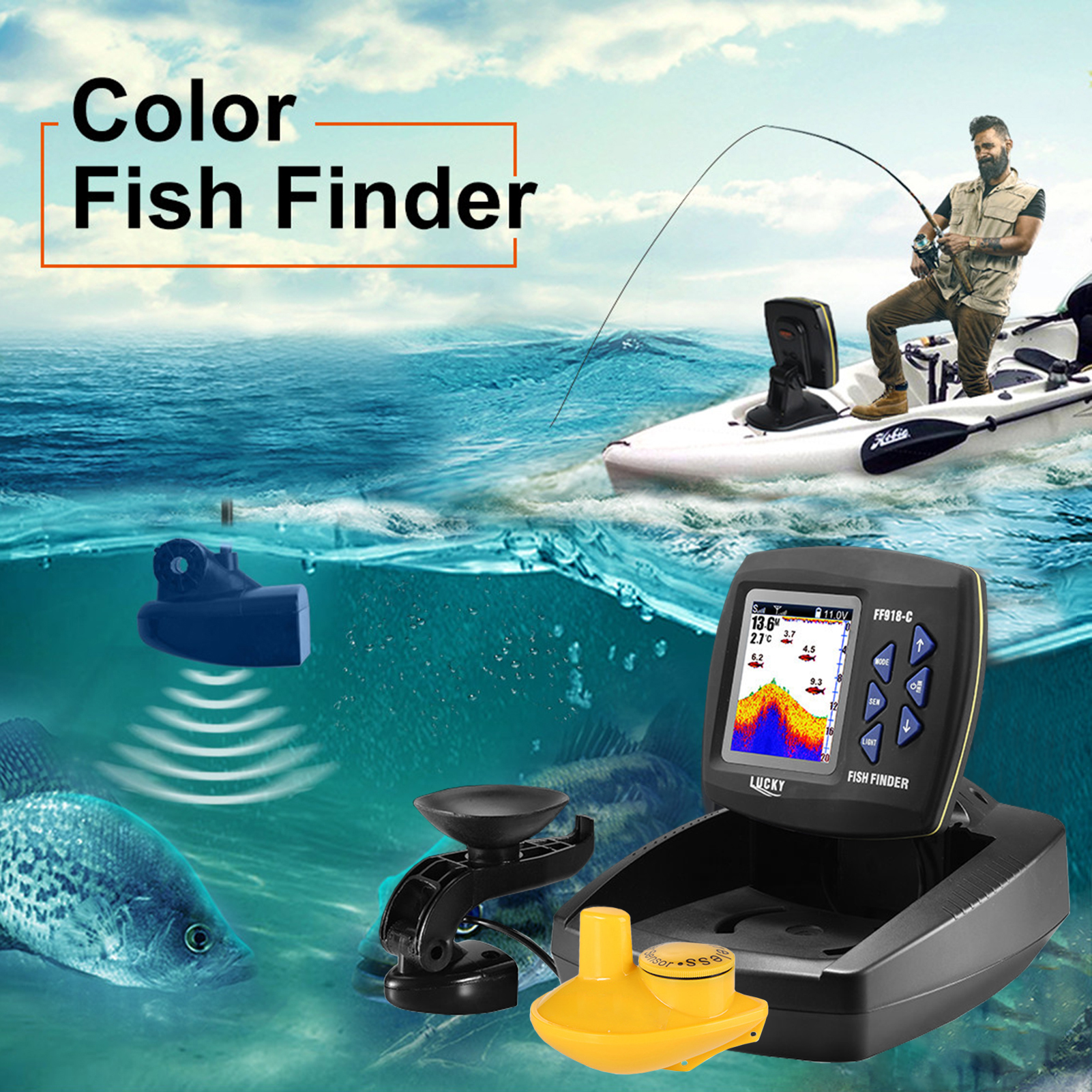 Localizador de Peixes Portátil - Fish Finder Portable avaliação e preço