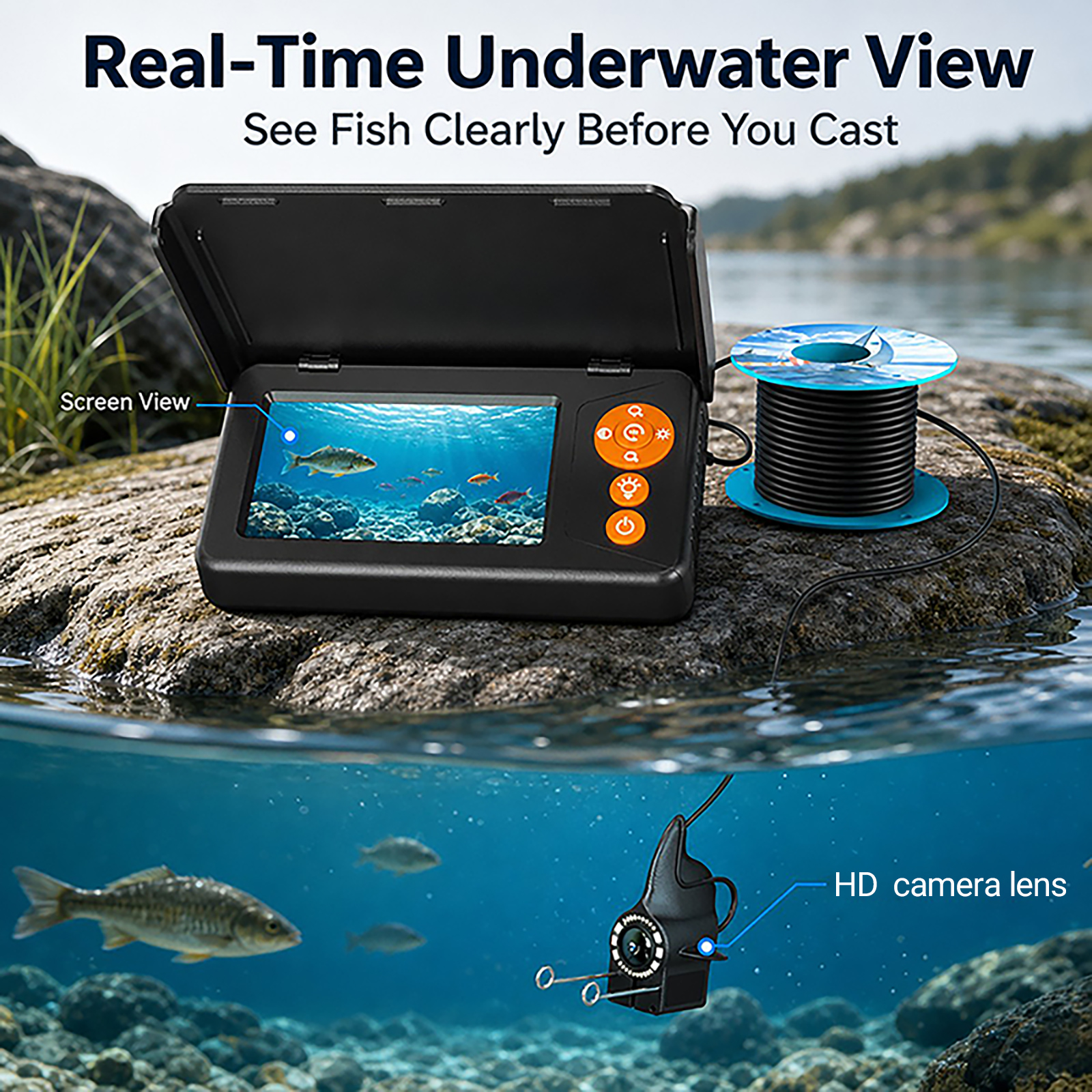Câmera Subaquática para Locali - Fishing Camera avaliação e preço