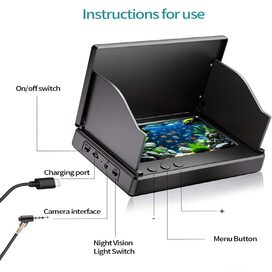 FOURQ Localizador de Peixes Po - Fish Finder Portable avaliação e preço