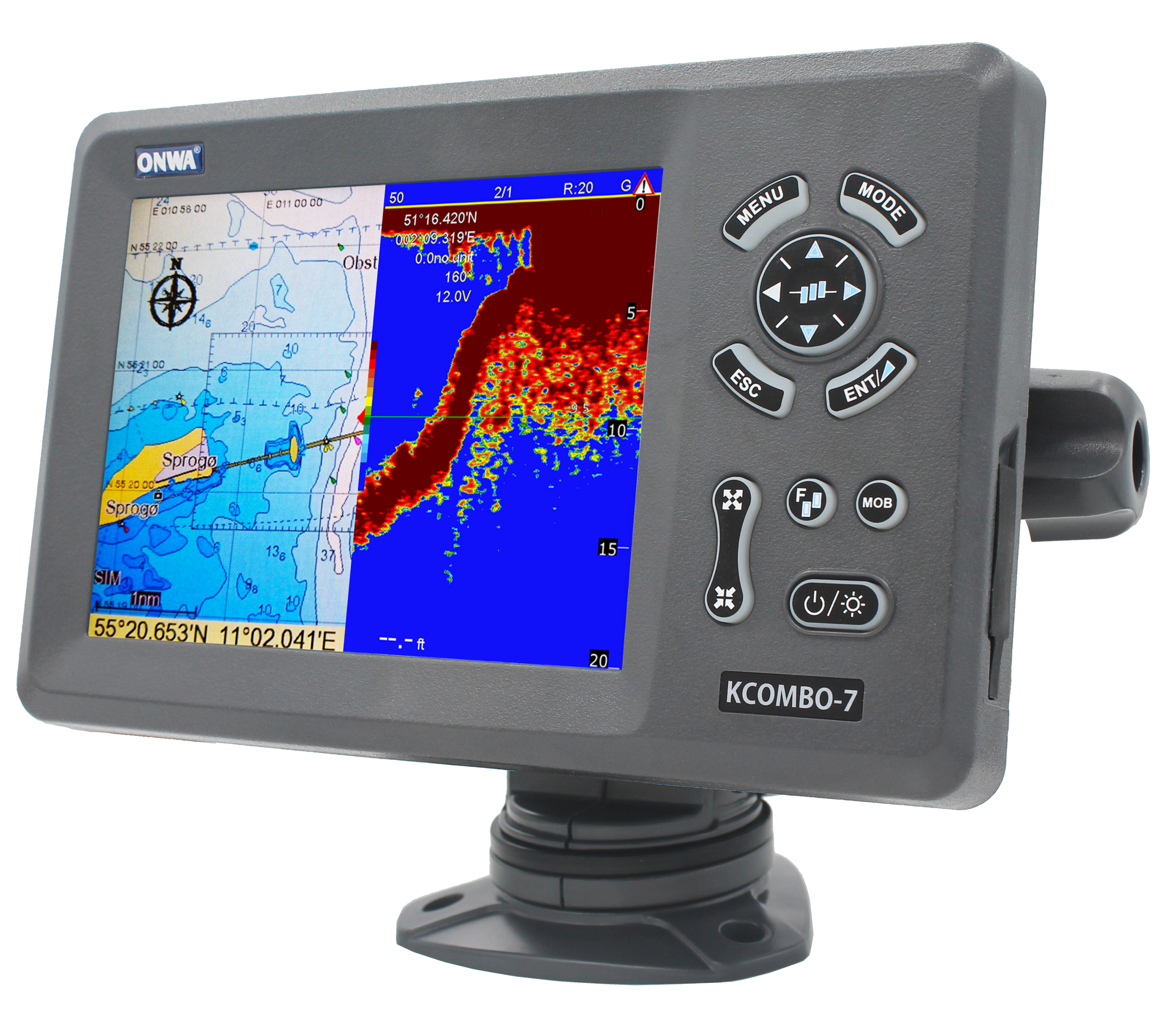 ONWA KCombo-7 Combo de GPS Mar - Fish Finder avaliação e preço
