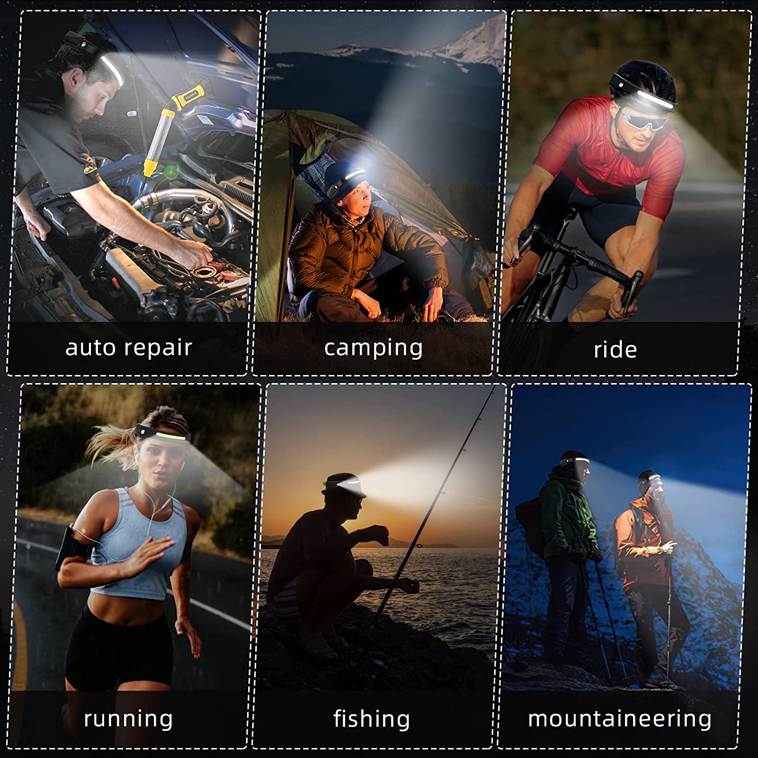 Sensor farol led cabeça lanter - Fish Finder Battery avaliação e preço