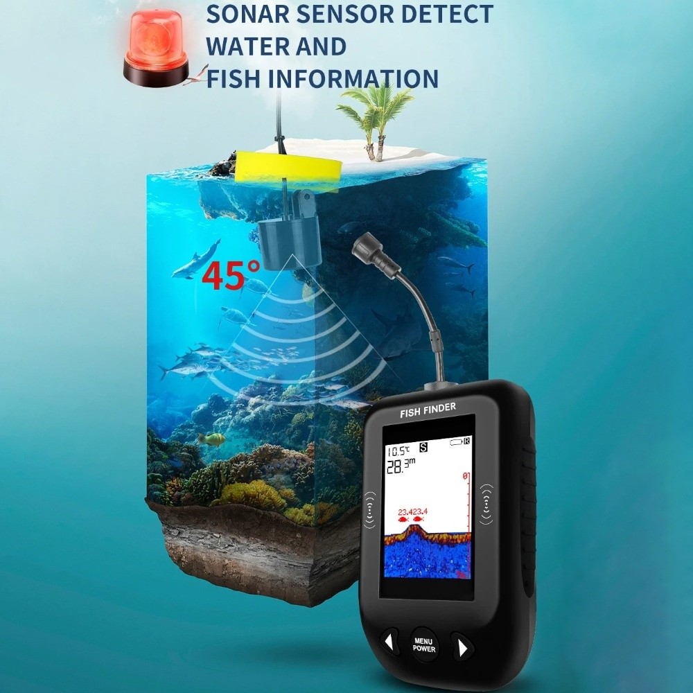 Localizador de Peixes XF03 45  - Fish Finder Portable avaliação e preço