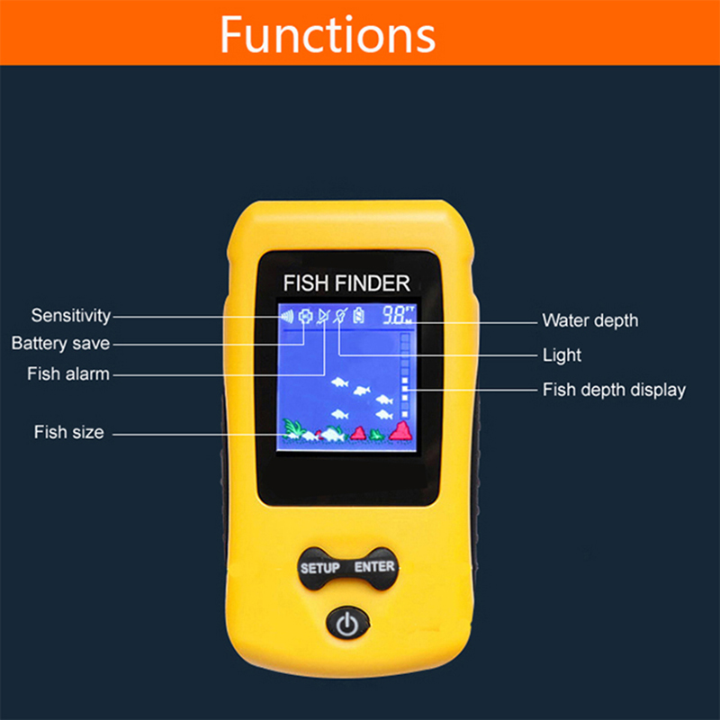 Novo Localizador de Peixes Sem - Fish Finder Transducer avaliação e preço